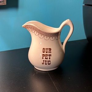 Vintage Royal Crownford Ironstone Pitcher Our Pet Jug